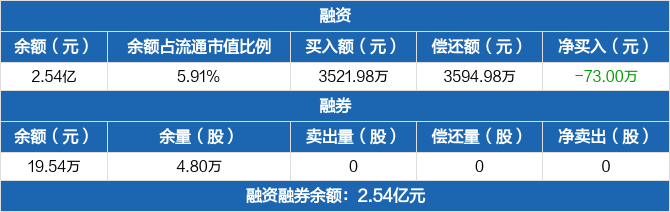 顺灏股份融资净偿还73万元融资余额254亿元1028