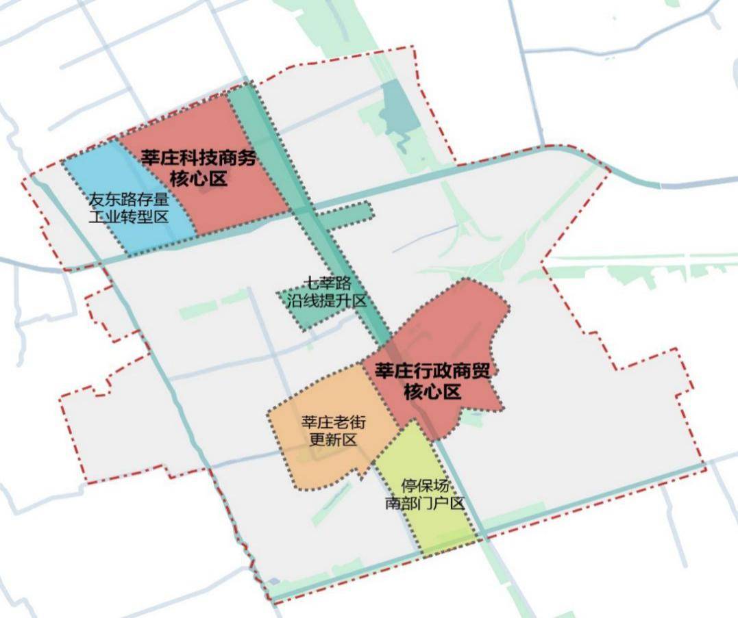 在莘庄综合枢纽西南侧,停保场区域是从南部进入莘庄镇的必经之路.