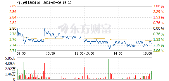 保力新9月9日快速反弹_保力新(300116)股吧_东方财富