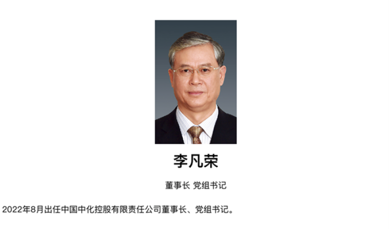 中国中化主要领导调整李凡荣出任董事长党组书记宁高宁卸任