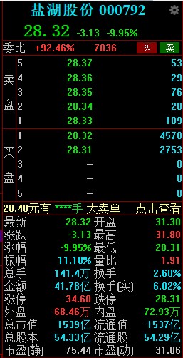 麻烦不断盐湖股份三雷连爆尝苦果股价逼近跌停