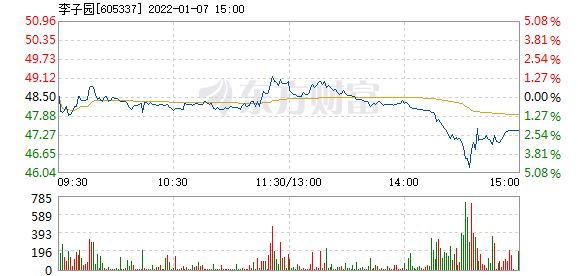 李子园股票价格_行情_走势图—东方财富网