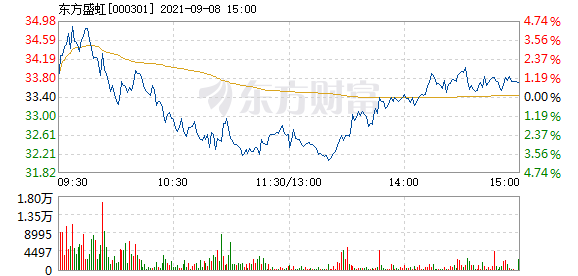 股票频道 正文 以下是东方盛虹在北京时间9月8日10:56分盘口异动快照