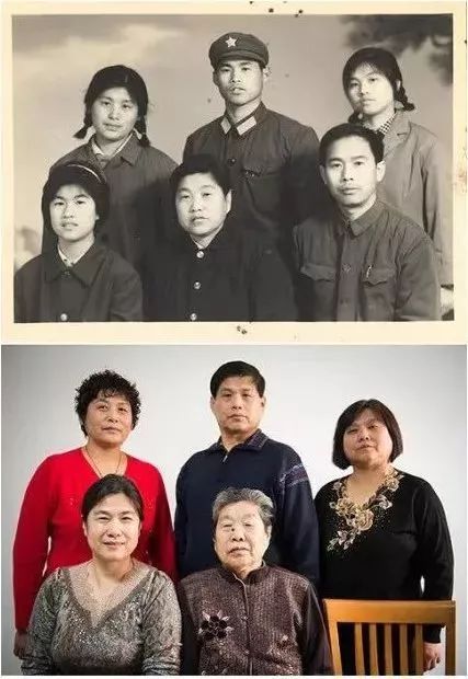 春节刷爆朋友圈全家福十年对比照看完泪目了