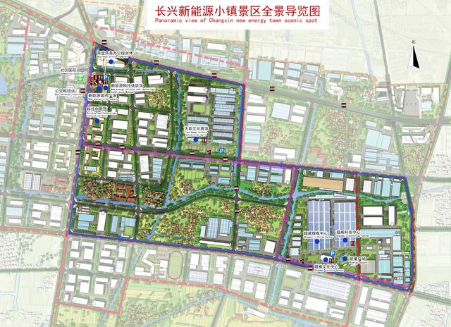 小镇位置长兴新能源小镇坐落在长兴县主城区画溪街道