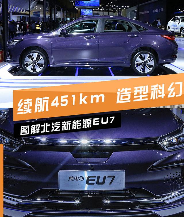 新車圖解北汽新能源eu7續航451km科幻範兒十足