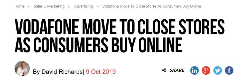 严重亏损，澳大利亚Vodafone将关闭1000家店
