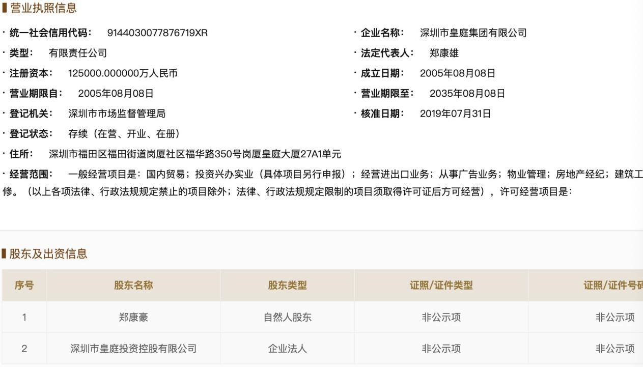 皇庭集团退出重庆皇庭珠宝公司部分股权已出质予中植系 东方财富网