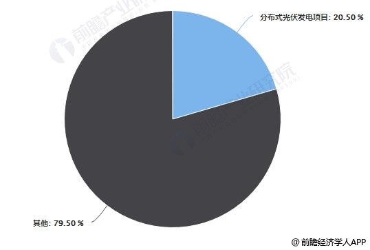 2019年前7月中国分布式光伏发电项目补贴中申报总容量比例统计情况