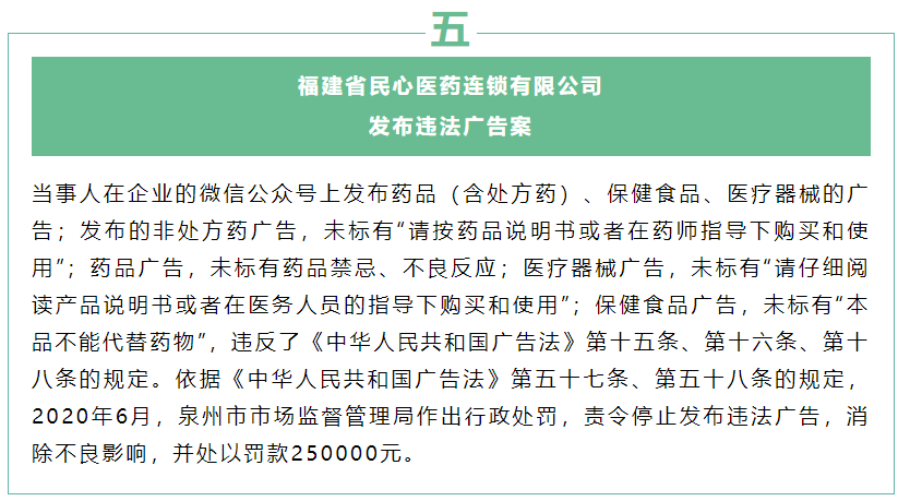 违规发布药品及医疗器械广告