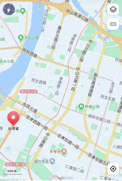 精确到红绿灯！地图可显示台湾省每个街道