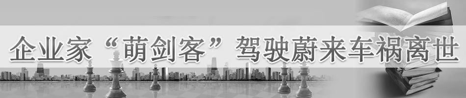 企业家“萌剑客”驾驶蔚来车祸离世