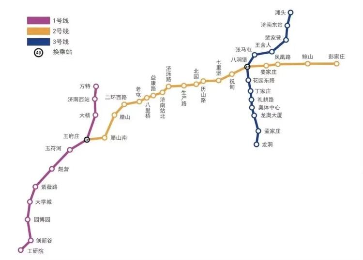 济南地铁2号线路图图片