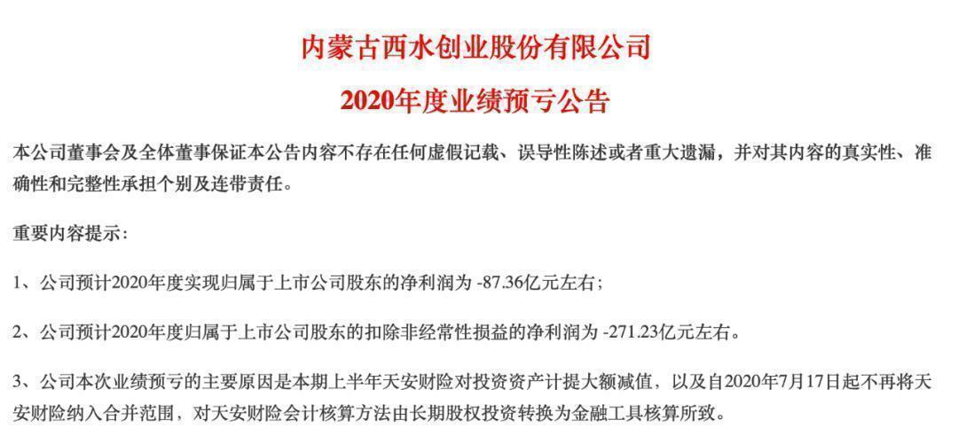 巨亏270亿!爆雷季又来:50亿市值的西水股份竟亏掉5个自己!