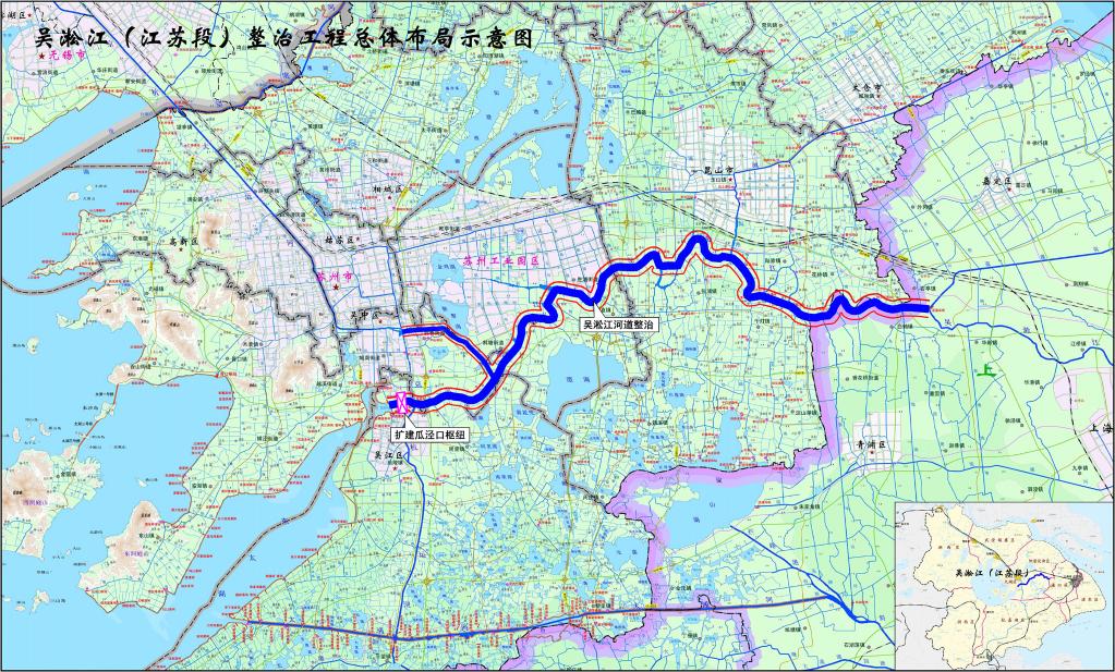 吴淞江地图位置图片