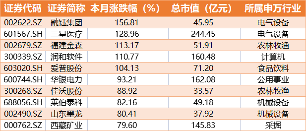 股票涨幅排名_2020股票涨幅(2)