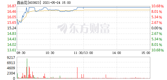 百合花5月24日打开涨停 东方财富网