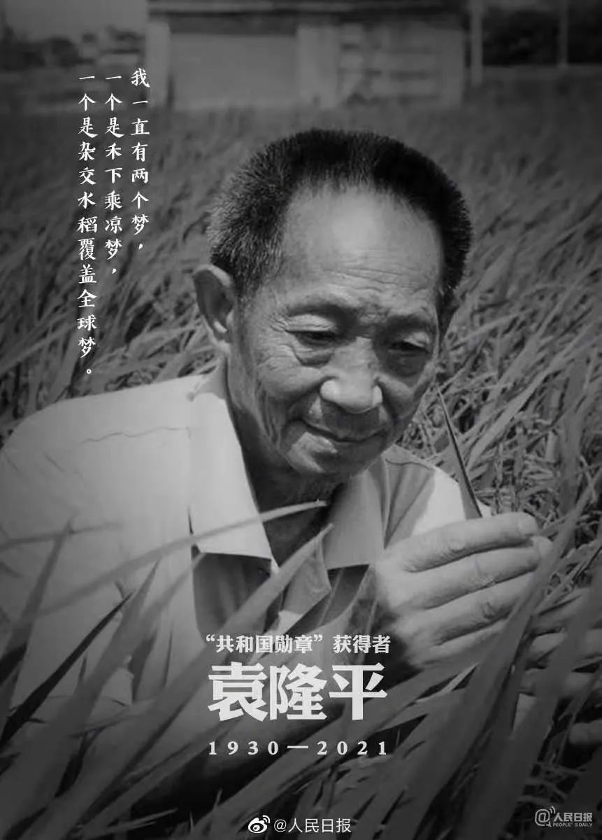 《【煜星平台网站】袁隆平逝世 享年91岁》