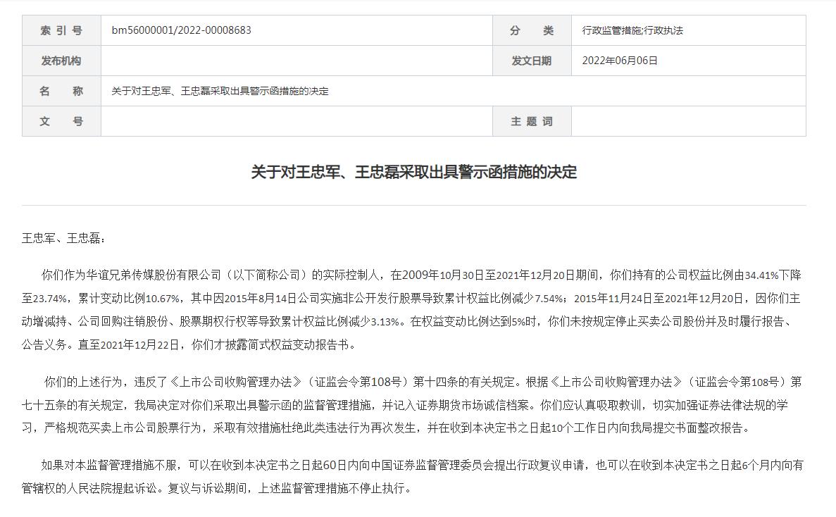 浙江证监局 对杭州悦易私募基金管理有限公司采取出具警示函措施