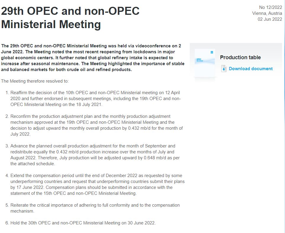朋友圈加盟:当拜登来敲门 OPEC+将七月原油增产配额提升50%至64.8万桶/天
