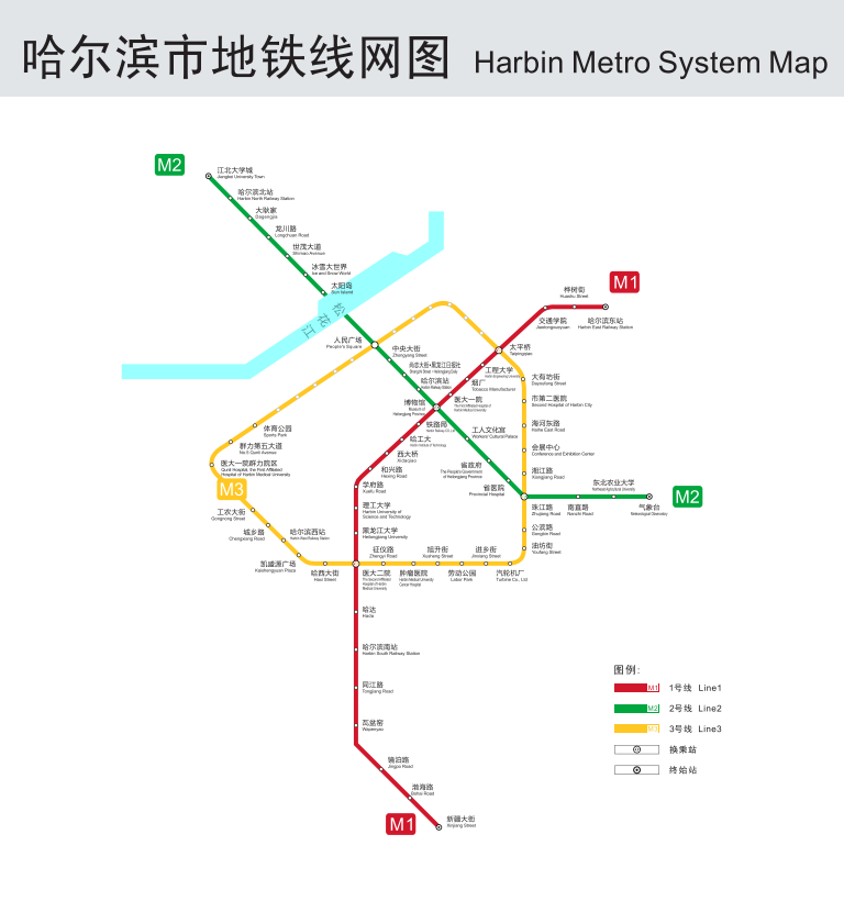 惠及百万市民哈尔滨地铁3号线东南半环开通载客试运营