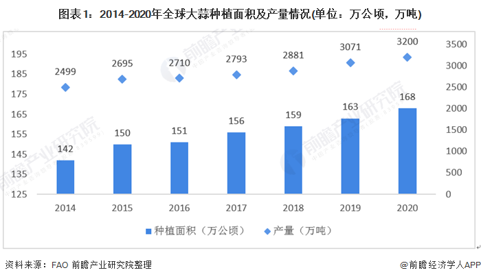 2021年中国大蒜产业种植现状与生产情况分析 我国大蒜产量全球第一